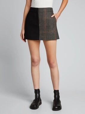 TIBI Wool Mats Mini Trouser Skirt - Size 6